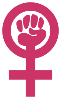 Woman power emblem