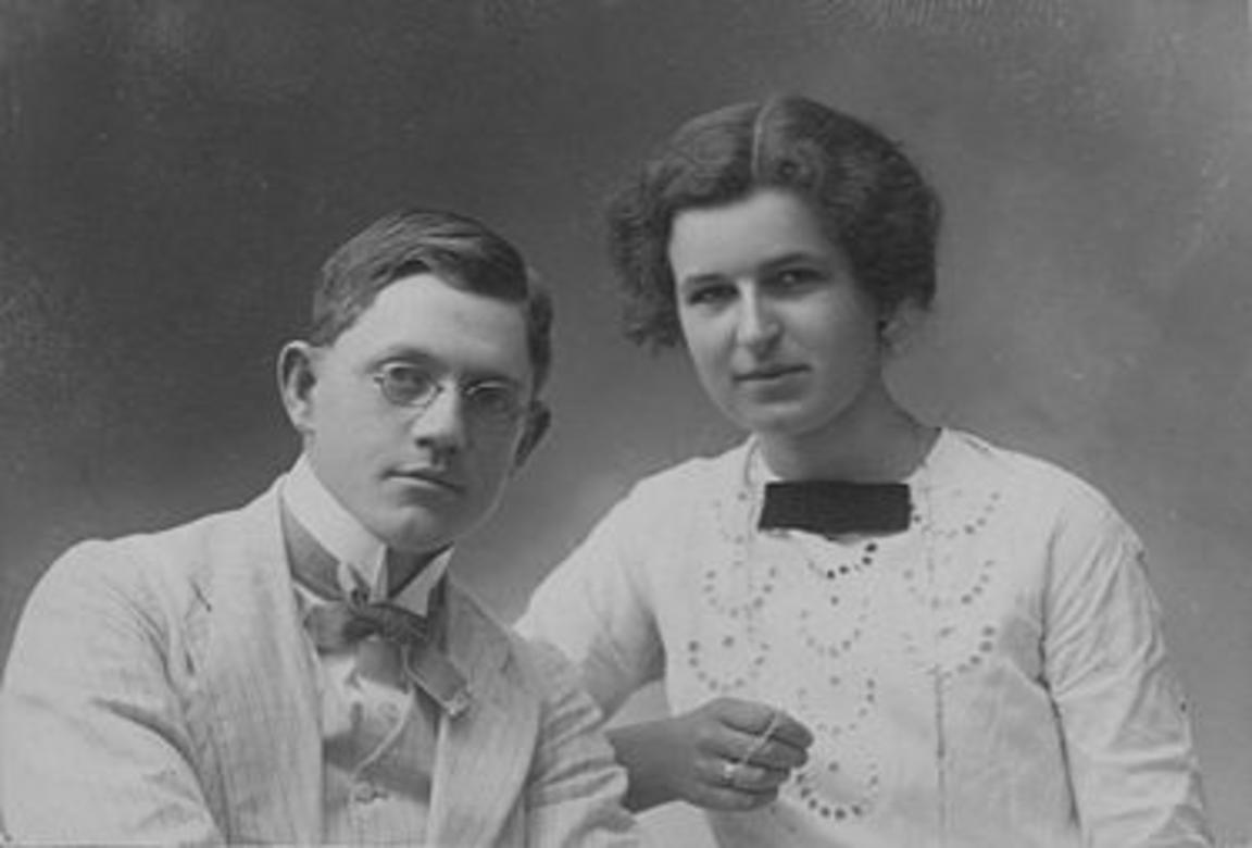 Bernard Karlgren och hustrun Inna.