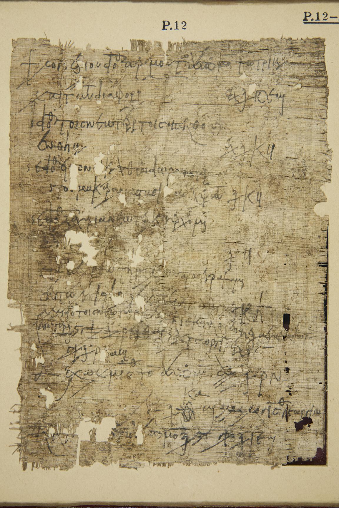 Papyrus P 12