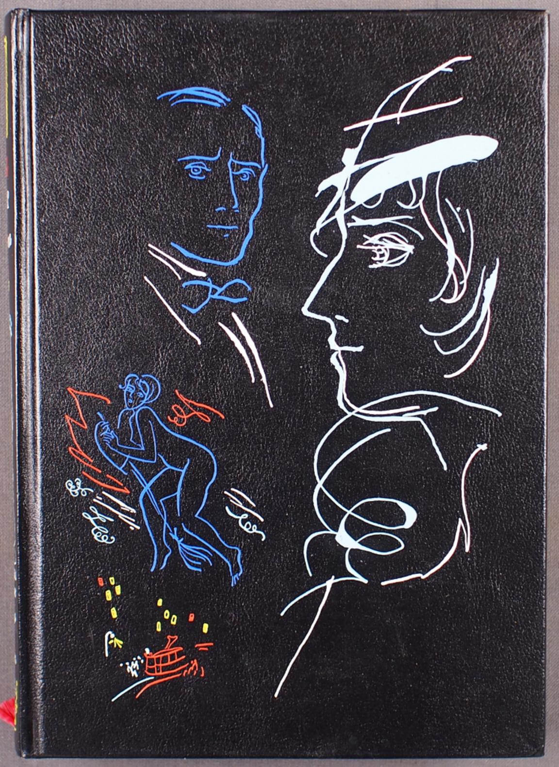Michail Bulgakov, Master i Margarita. Printed in Saint Petersburg, 2005. Black leather binding with six-colour decoration. Artist: Sergej Borin.
