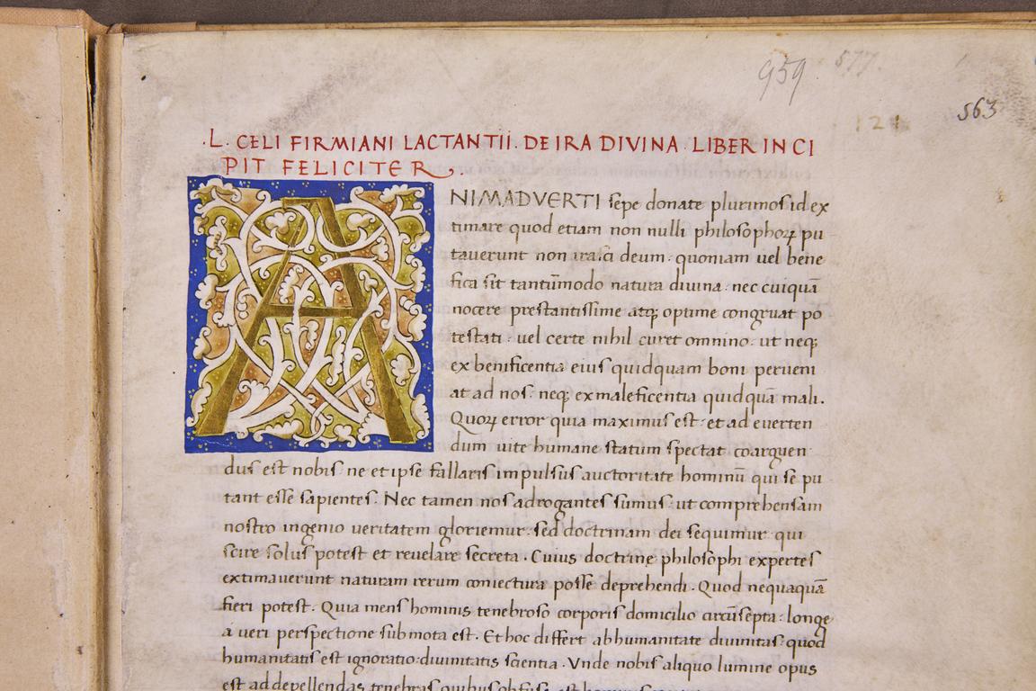 Lactantii, De ira diuina (Codex Lat 18)
