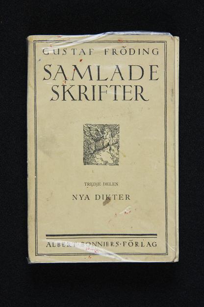 Samlade skrifter av Fröding, här som "force book". 