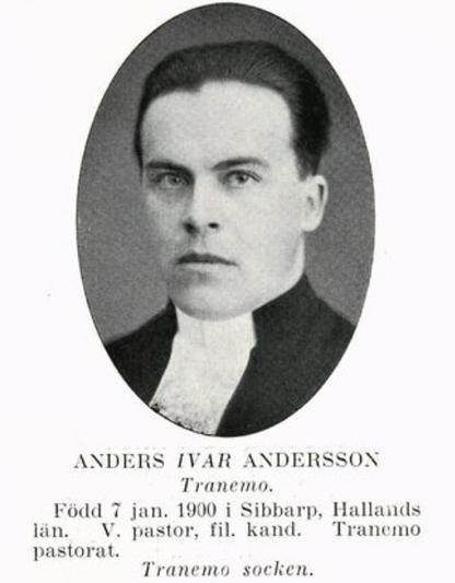 Ungdomsporträtt av Ivar Wadensjö, tidigare Andersson. Ur Älvsborgs läns porträttgalleri, 1932