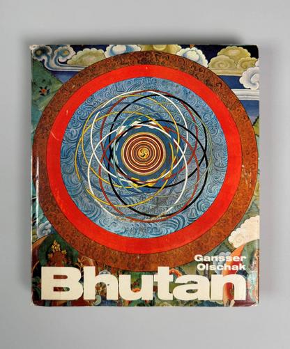 Framsida av boken Bhutan av Gansser Olschack